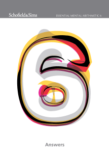 Essential Mental Arithmetic Book 6 Answers